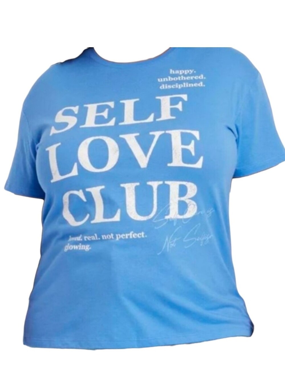 Grayson Threads Blue Self Love Club' Tee - NWT - Large